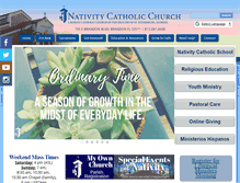 Tablet Screenshot of nativitycatholicchurch.org