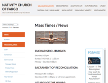 Tablet Screenshot of nativitycatholicchurch.net